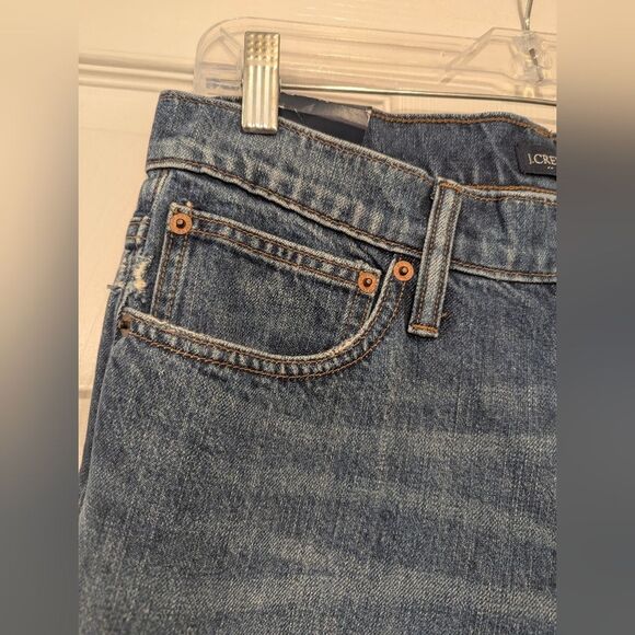 New J. Crew Straight Slim Rigid Blue Dinim Jeans Size 30x32 Zip Fly Classic - Picture 6 of 12
